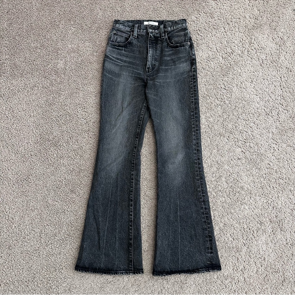 Moussy Black Flared Jeans Womens 24